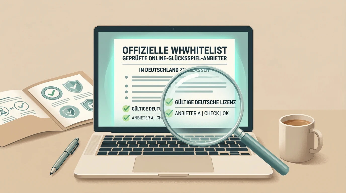 Checkliste zur Prüfung von Whitelist, Domain und Erlaubnisangaben bei Online-Glücksspiel